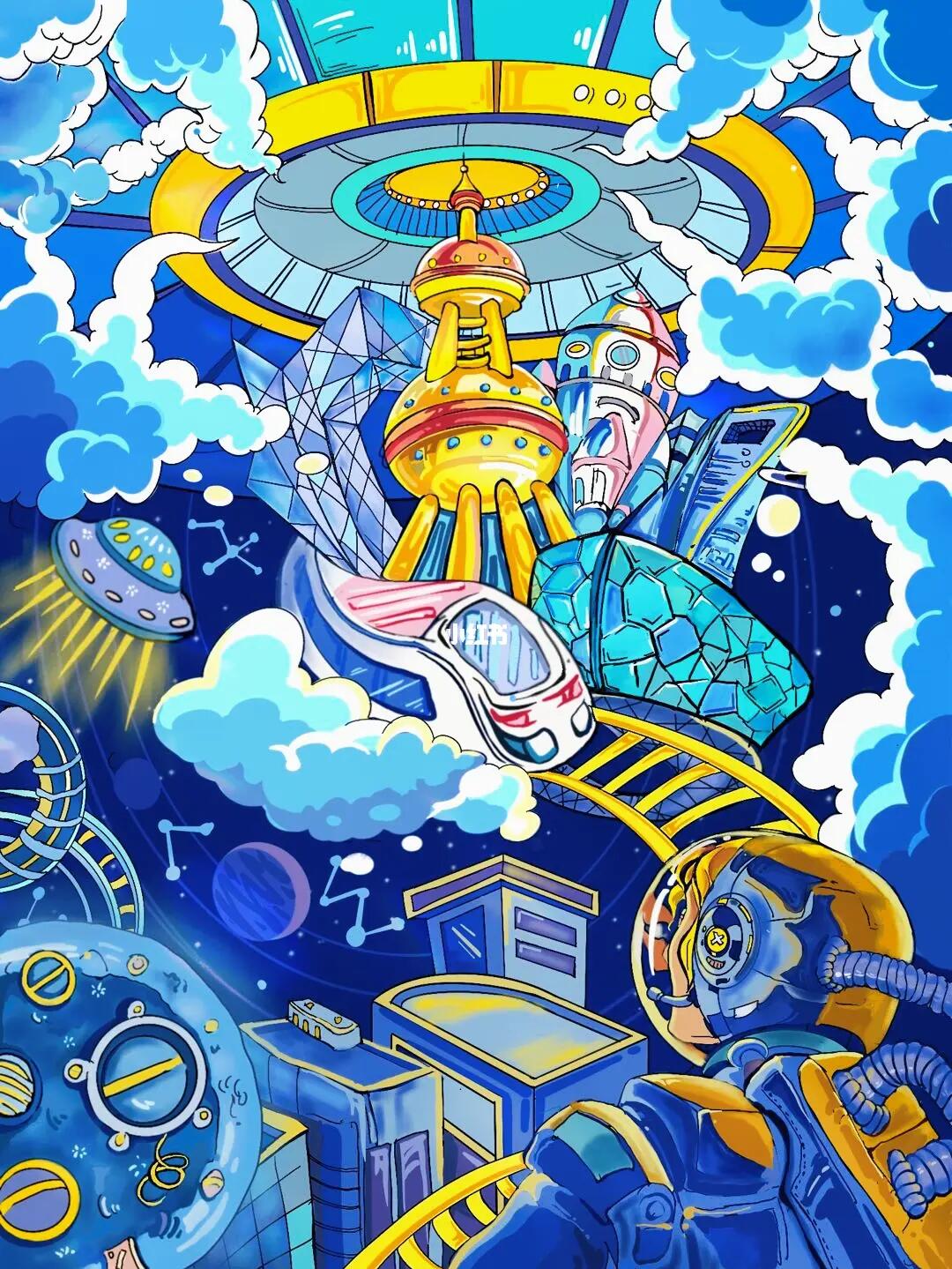 江苏科技感插画素材,江苏科技感插画素材，探索科技与艺术的融合之美